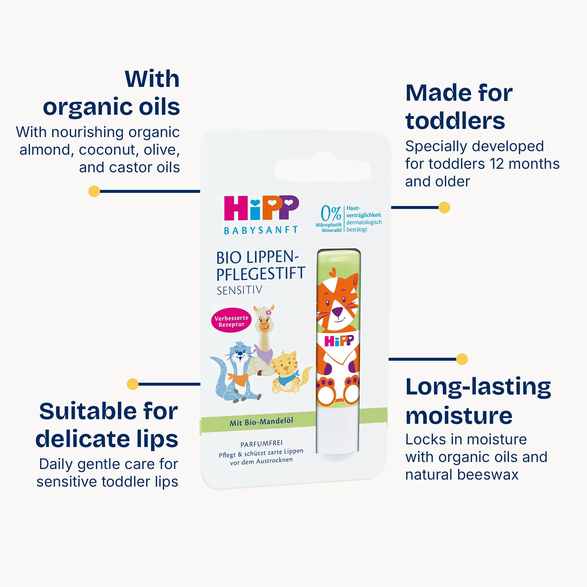 HiPP Toddler Lip Balm – For Sensitive Baby Skin
