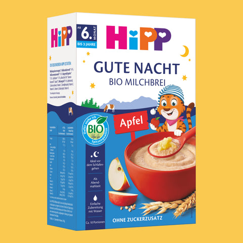 HiPP Gute Nacht apple milk porridge box, organic, from 6 months, no added sugar