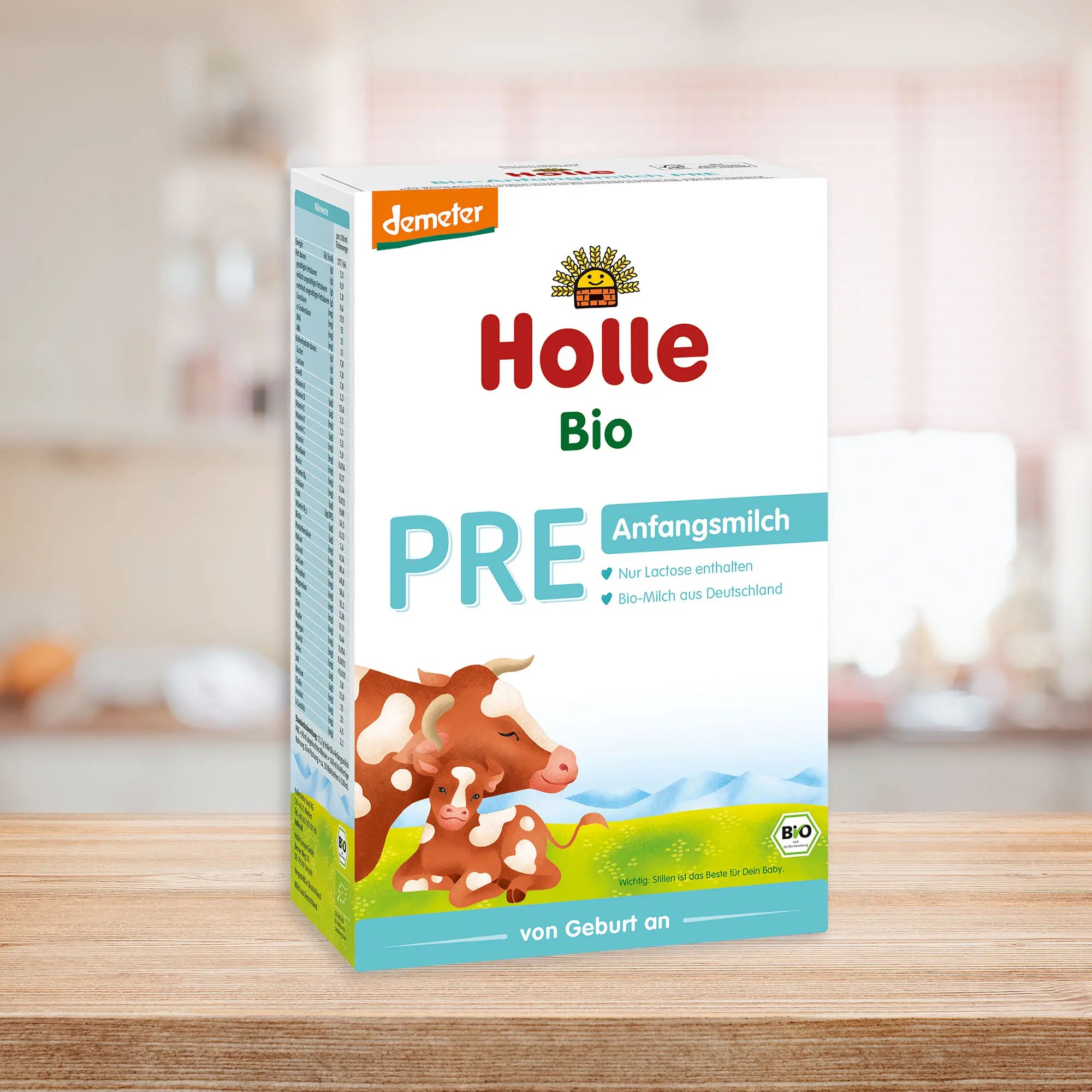 Holle PRE – Organic Cow Milk Formula 0-6 months, German Version (400g)