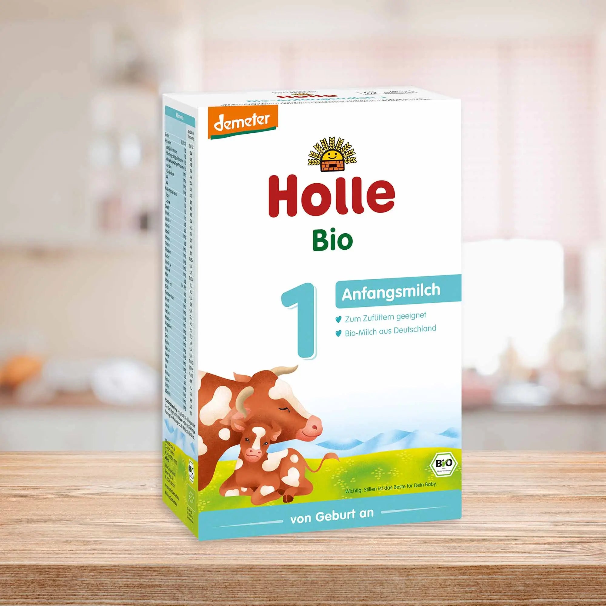 Holle Stage 1 – Organic Cow Milk Formula 0-6 months, German Version (400g)