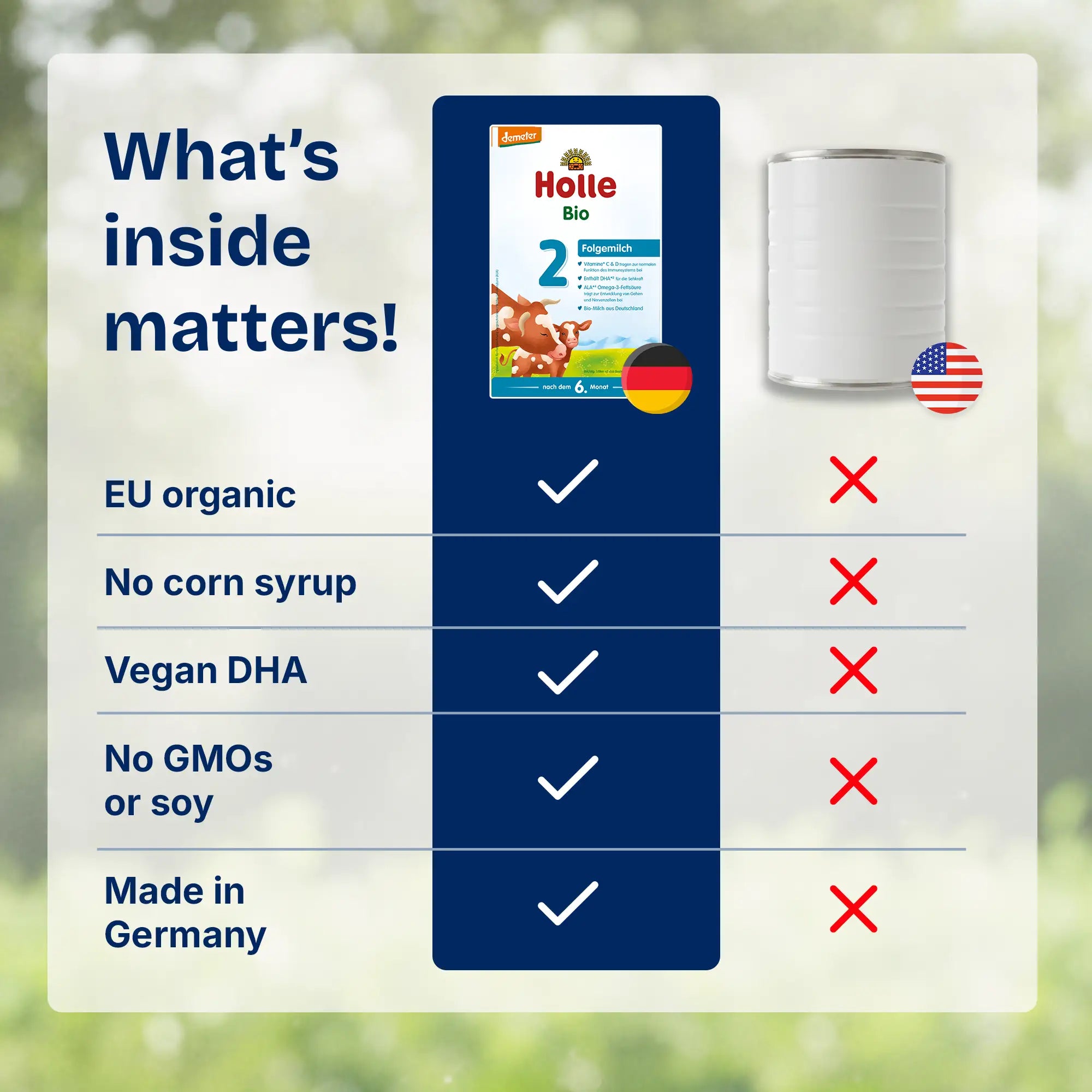 Holle Stage 2 – Organic Cow Milk Formula 6+ months, German Version (600g)