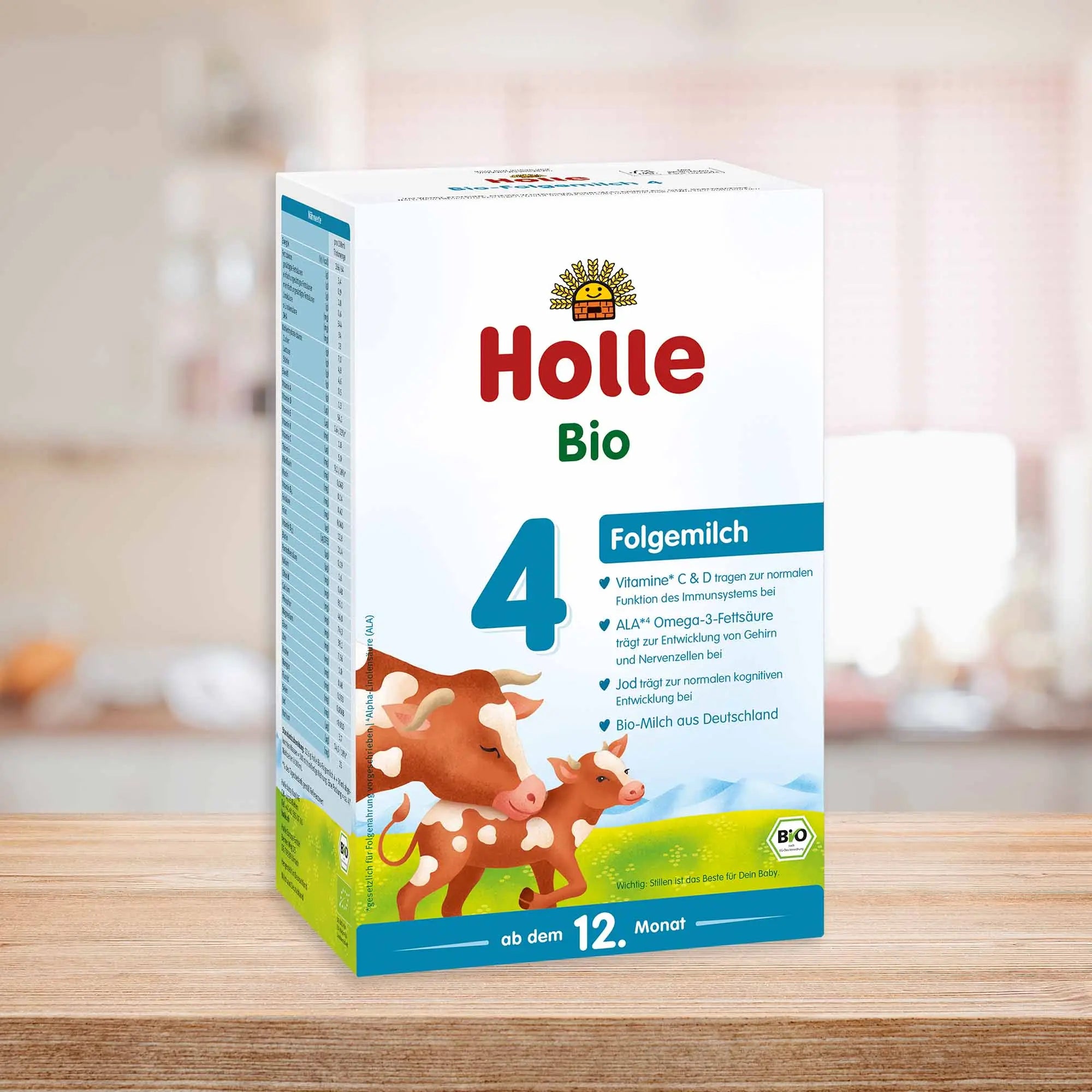 Holle Stage 4 - Organic Cow Milk Formula 1+ year, German Version (600g)