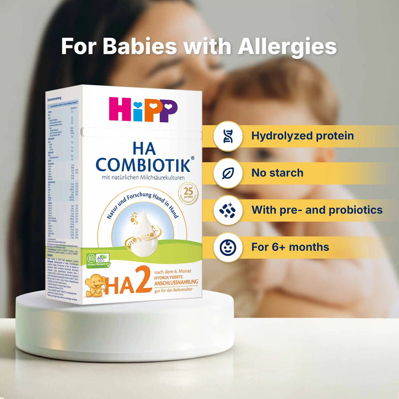 HiPP HA Combiotik Stage 2 – Hypoallergenic Formula 6+ months, German Version (600g)
