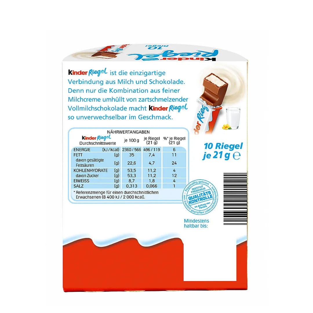 Kinder Chocolate Bars 210g/7.41oz