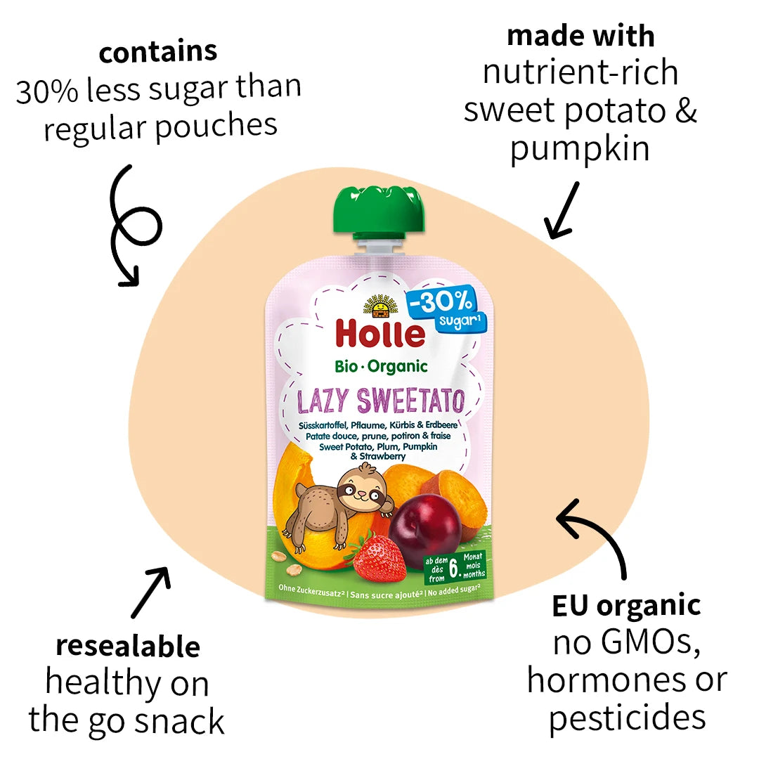 Holle Lazy Sweetato - Organic Veggie Pouches 6+ months (100g)