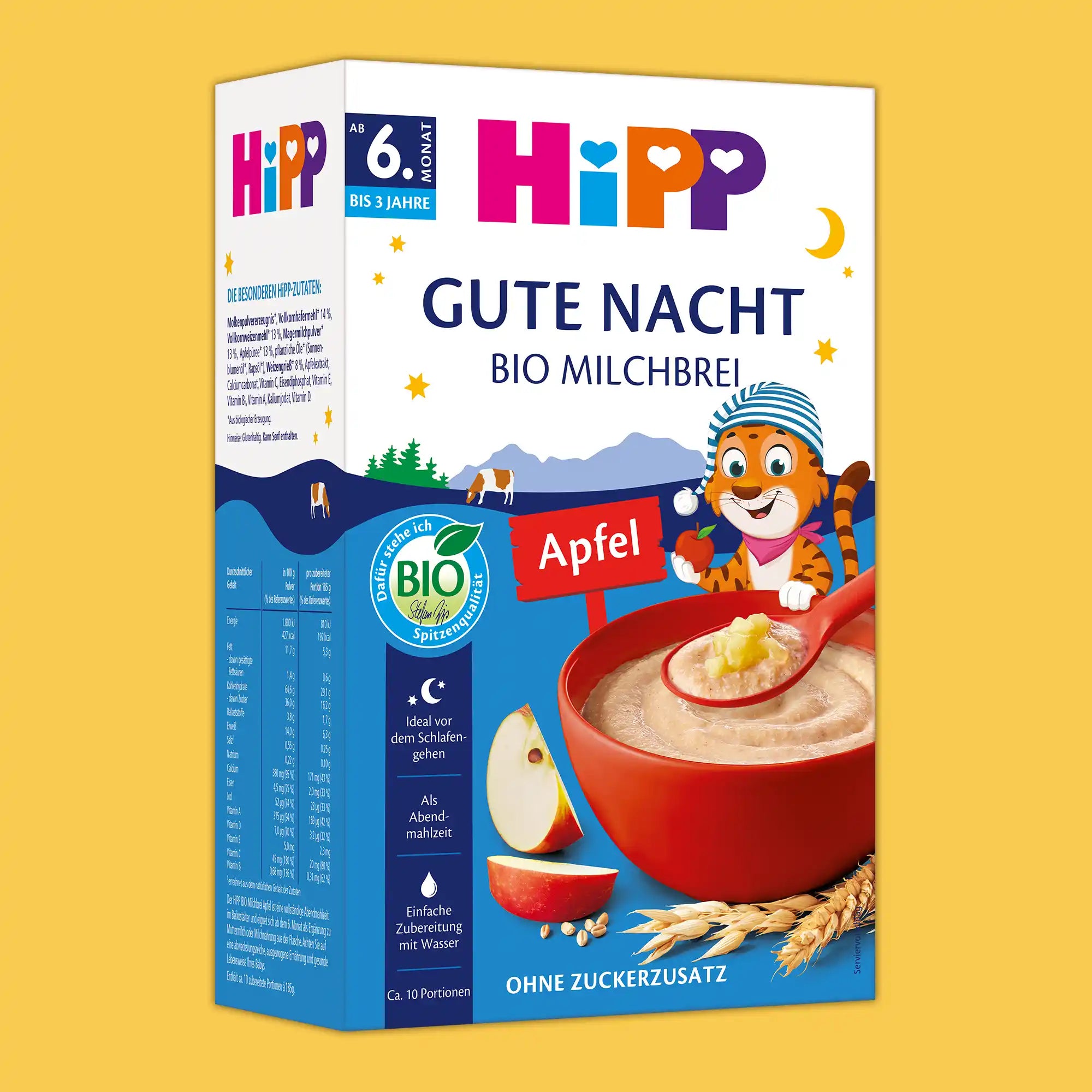 HiPP Oat & Apple – Organic Good Night Milk Porridge 6+ months (450g)