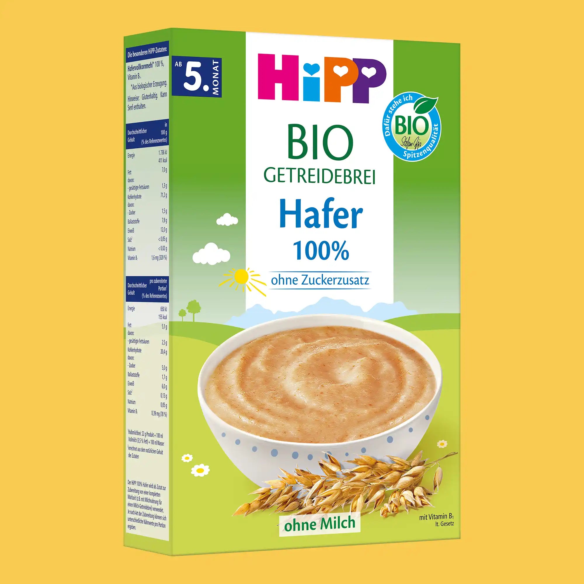 HiPP 100% Oats – Organic Cereal Porridge 5+ months (200g)