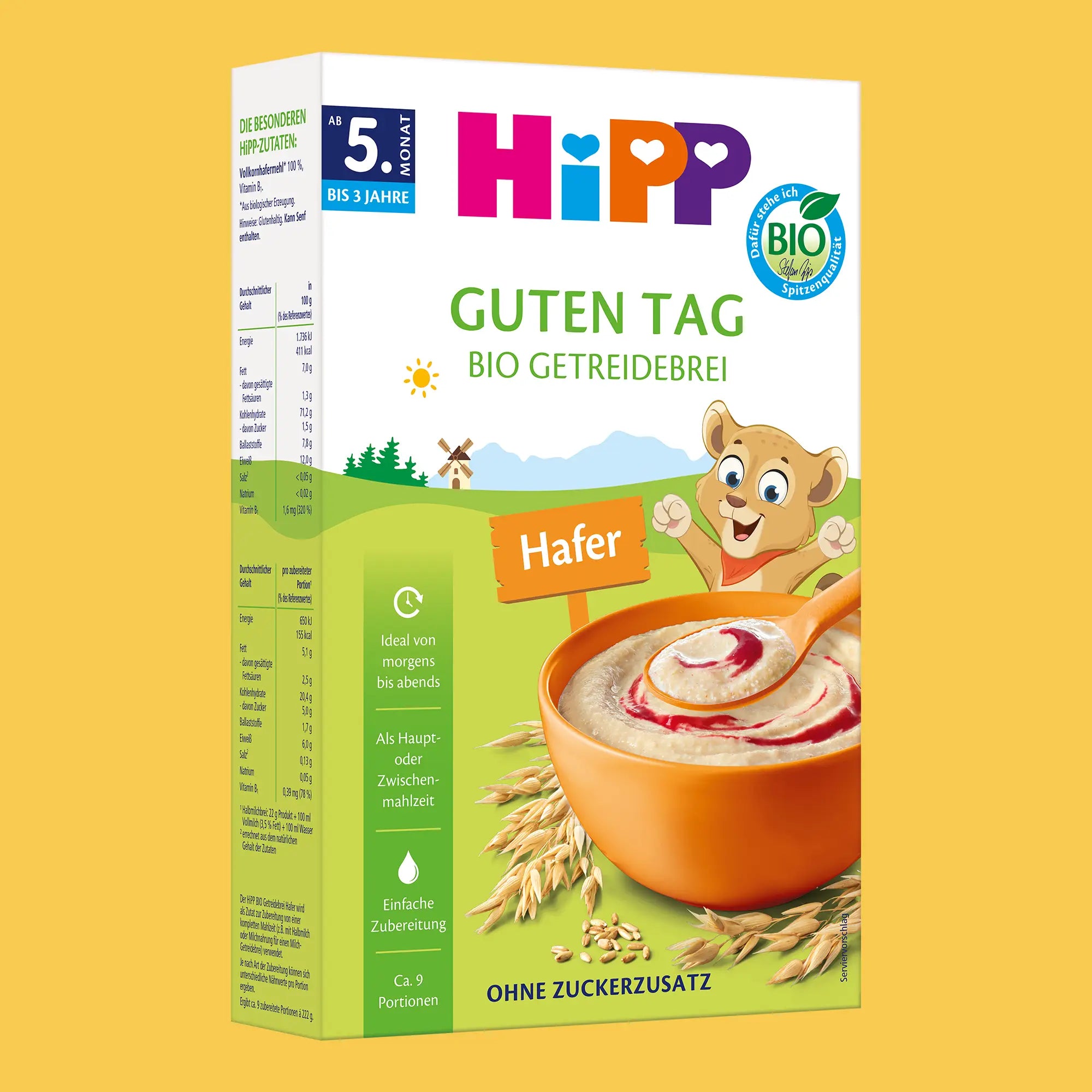 HiPP 100% Oats – Organic Cereal Porridge 5+ months (200g)