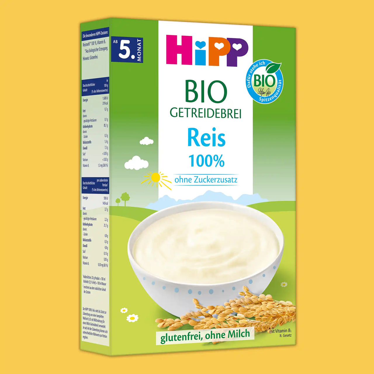 HiPP 100% Rice – Organic Cereal Porridge 5+ months (200g)