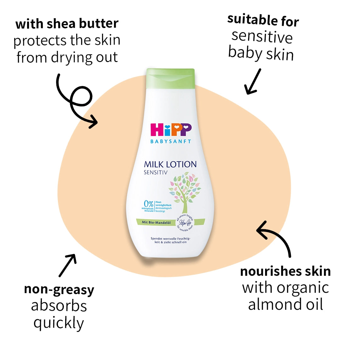 HiPP Milk Lotion – For Sensitive Baby Skin (350ml)