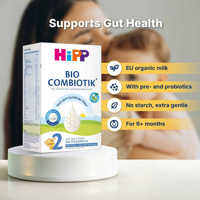 HiPP No Starch Combiotik Stage 2 – Organic Cow Milk Formula 6+ months, German Version (600g)