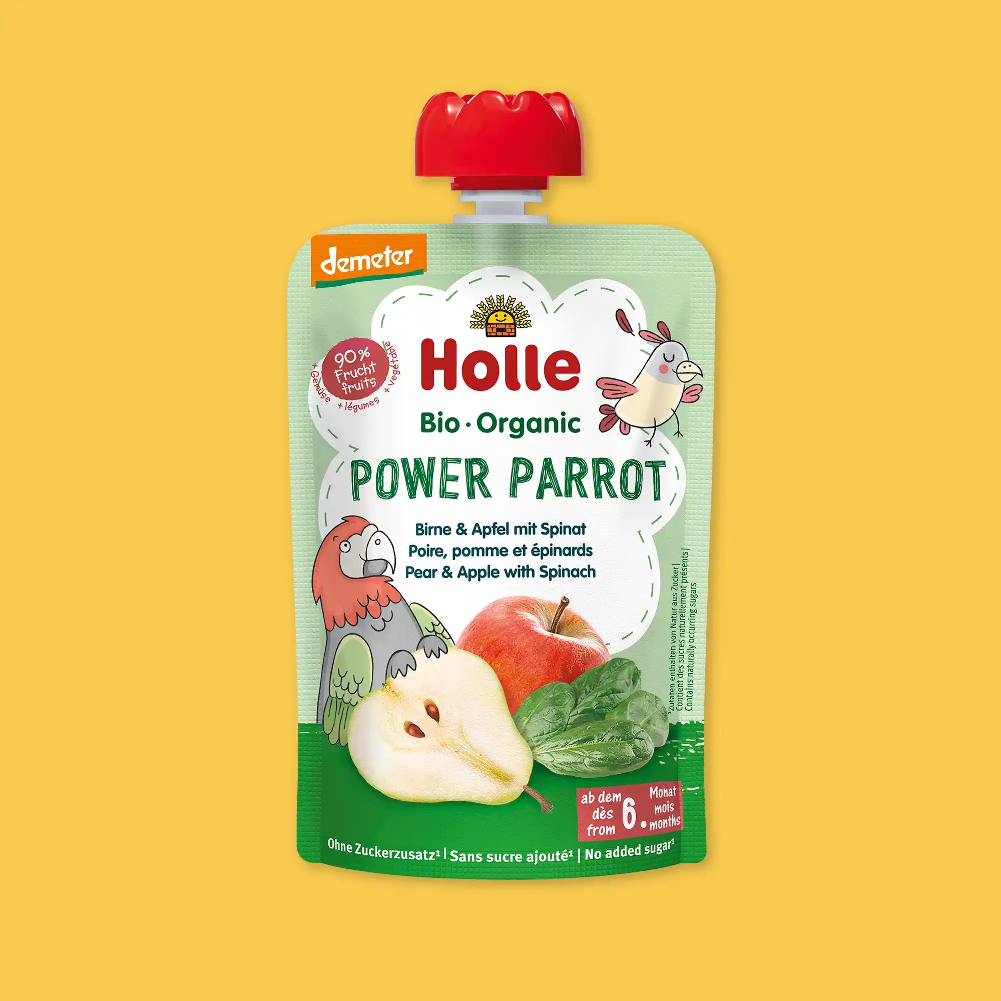 Holle Power Parrot – Organic Veggie Pouches 6+ months (100g)