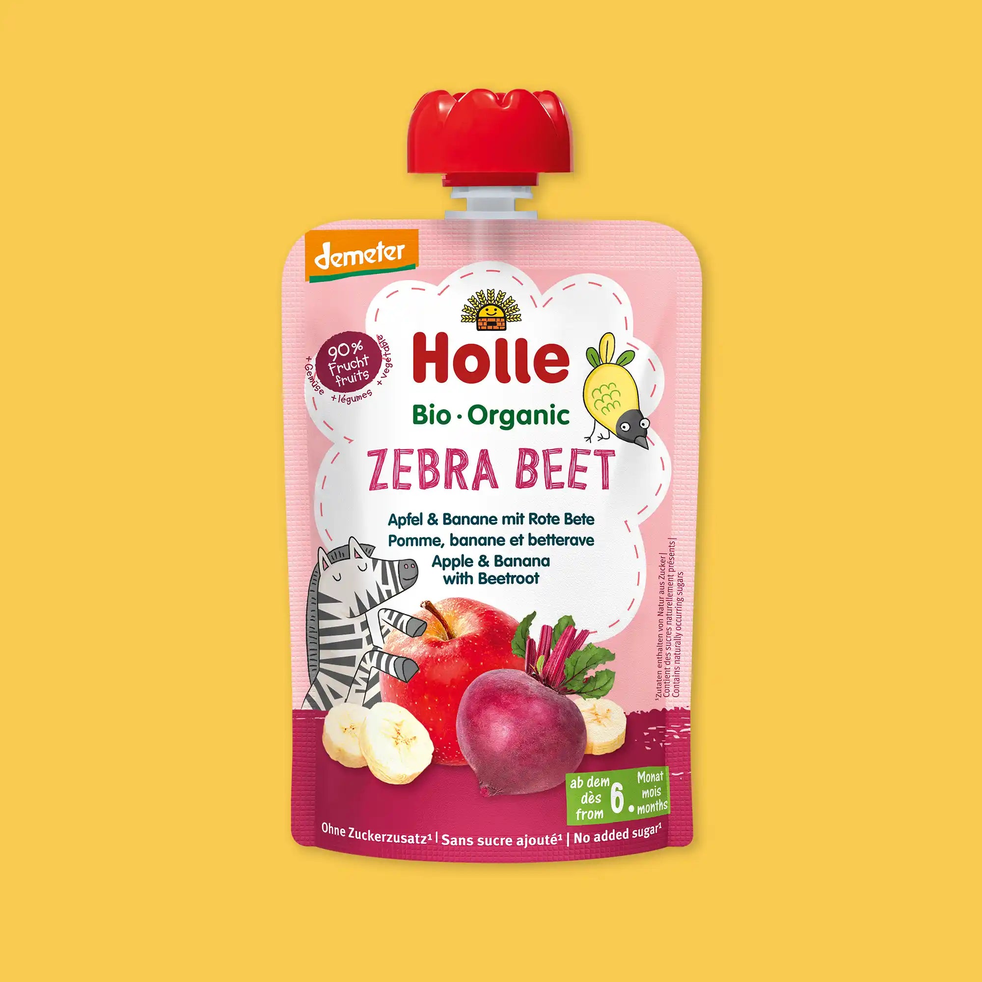 Holle Zebra Beet – Organic Veggie Pouches 6+ months (100g)
