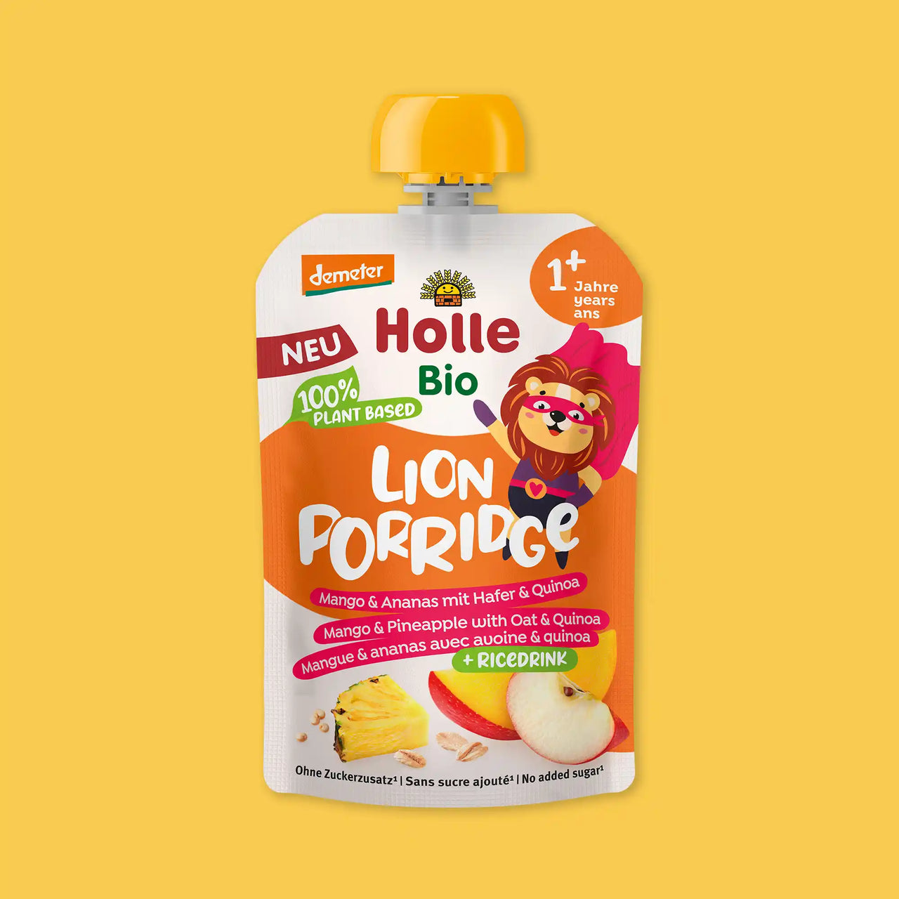 Holle Lion Porridge  - Organic Fruit Pouches 12+ months (110g)