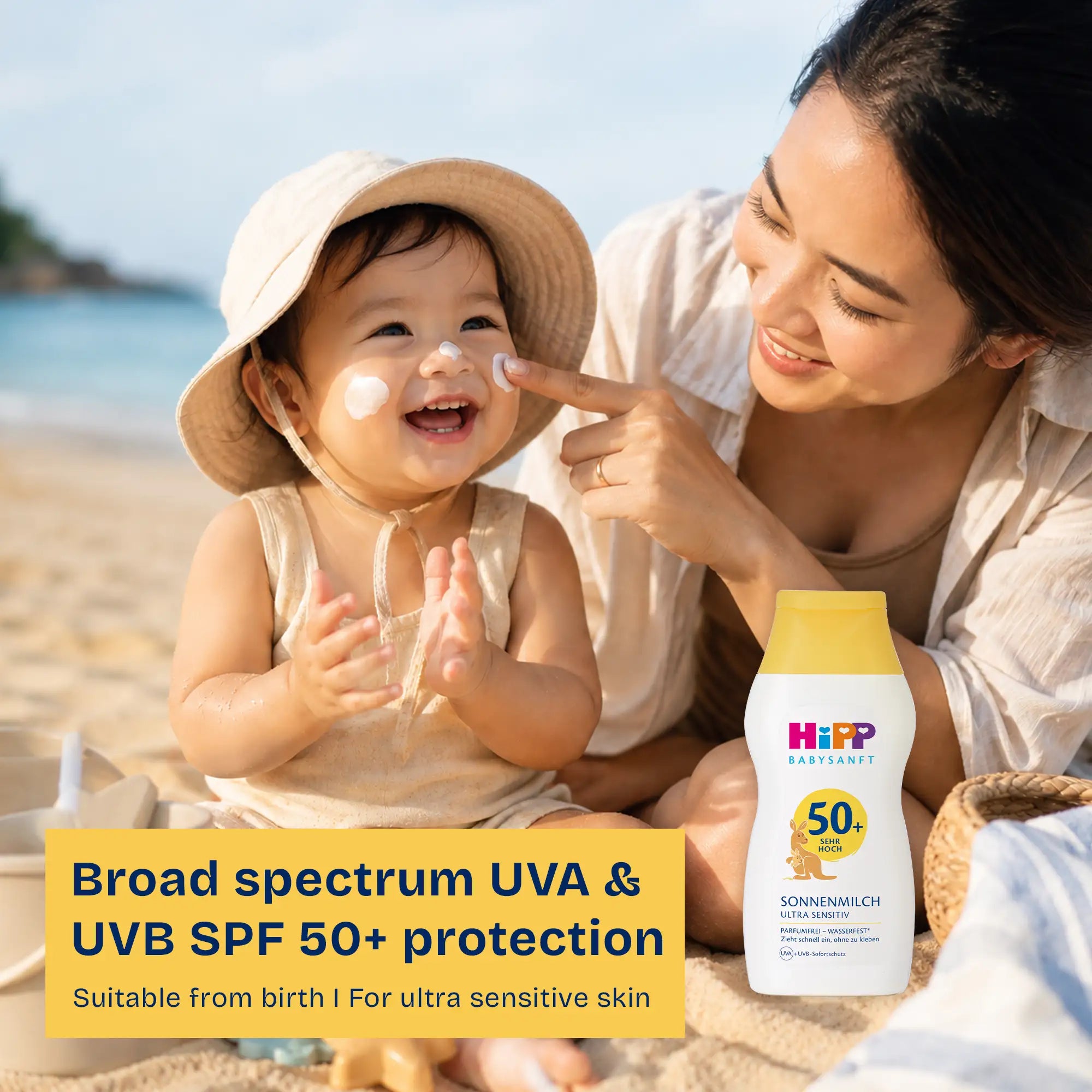 HiPP Baby Sunscreen Lotion SPF 50+ | Water Resistant & Ultra Sensitive | 200ml