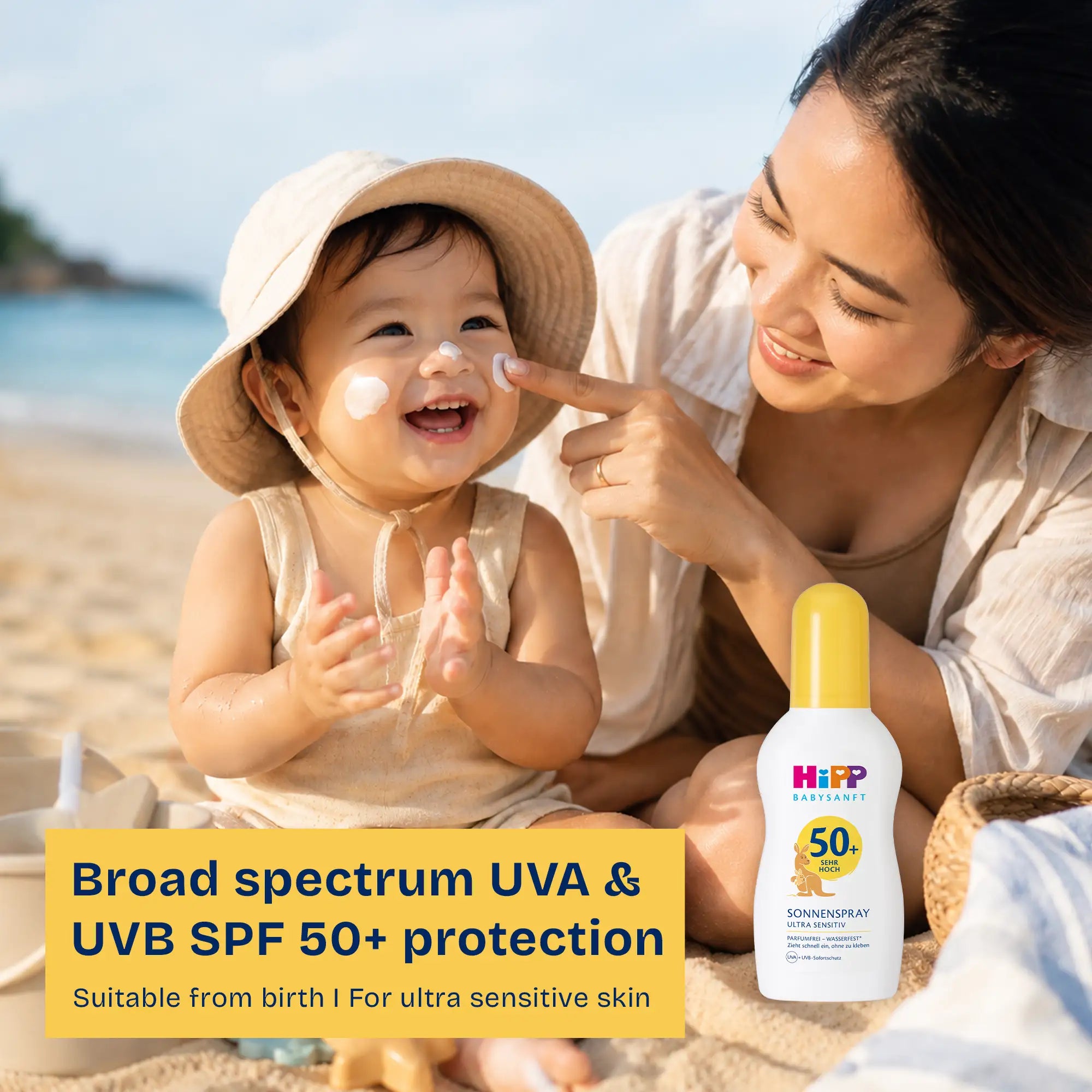 HiPP Baby Sunscreen Spray SPF 50+ | Water Resistant & Ultra Sensitive | 150ml