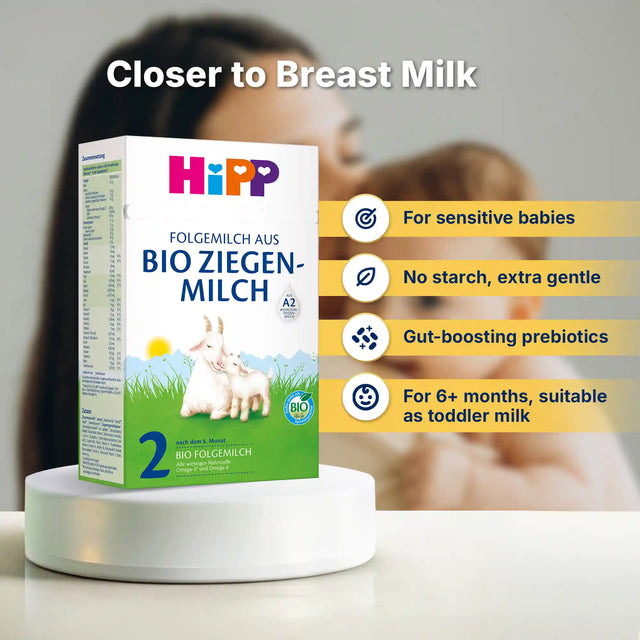 HiPP Goat Stage 2 – Organic Goat Milk Formula 6-12 months, German Version (400g)