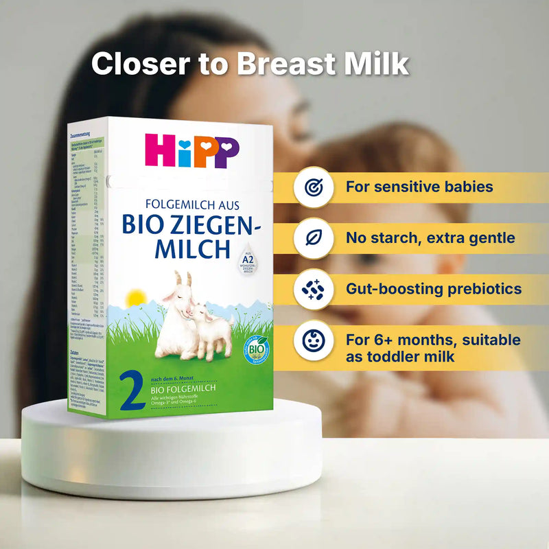HiPP Goat Stage 2 – Organic Goat Milk Formula 6-12 months, German Version (400g)