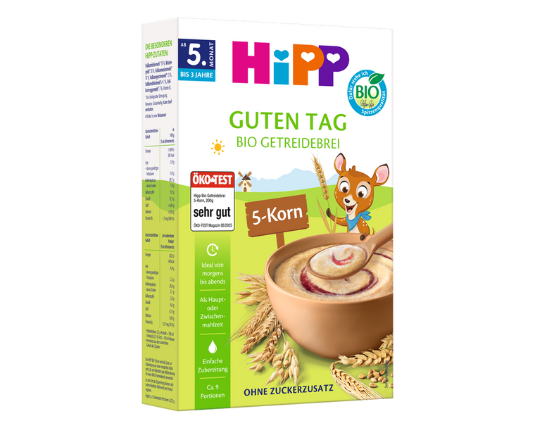 HiPP 5-Grain – Organic Cereal Porridge  6+ months (200g)