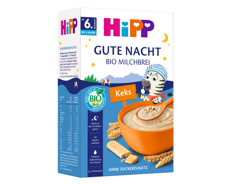 HiPP Baby Biscuit – Organic Good Night Milk Porridge 6+ months (450g)