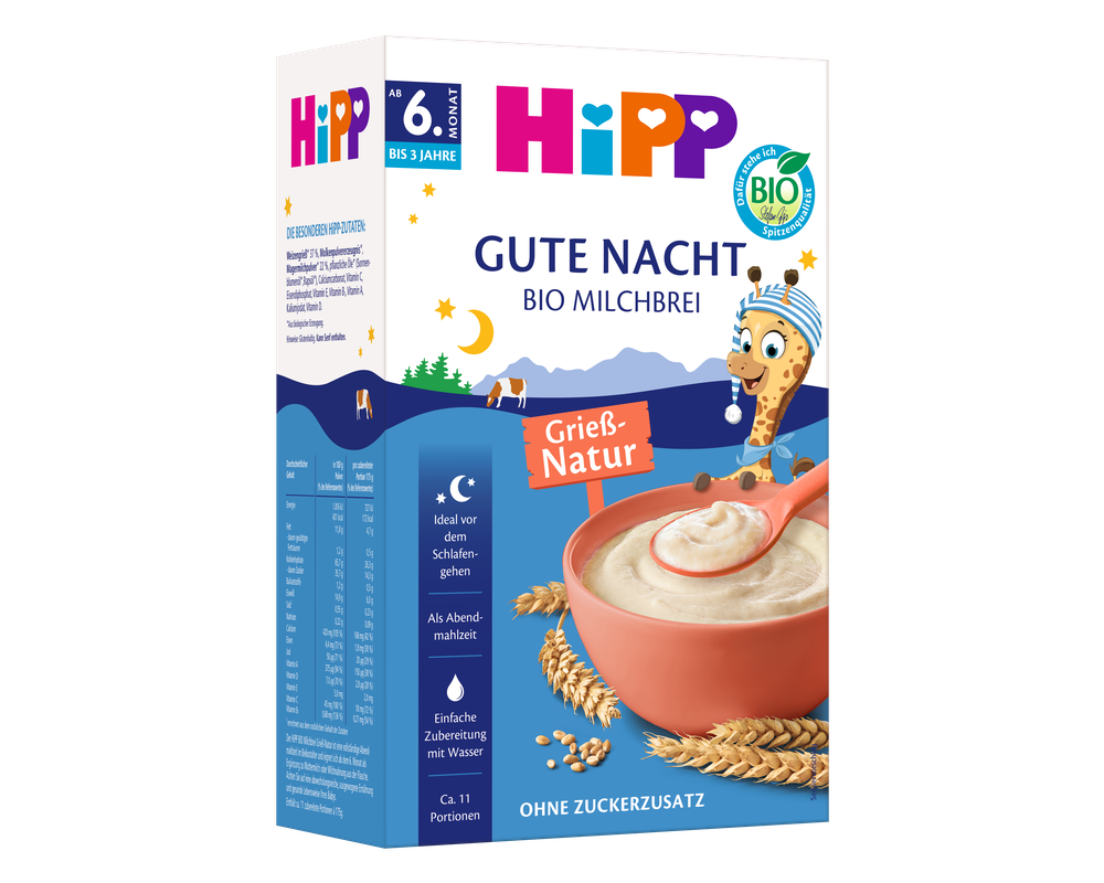 HiPP Gentle Semolina Milk Porridge