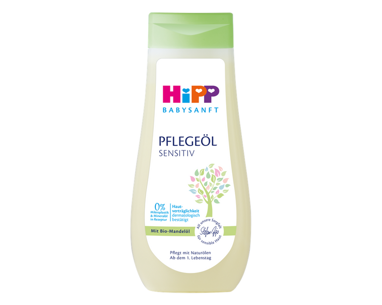 HiPP Care Oil with 100% Natural Oils – For Sensitive Baby Skin (200ml)