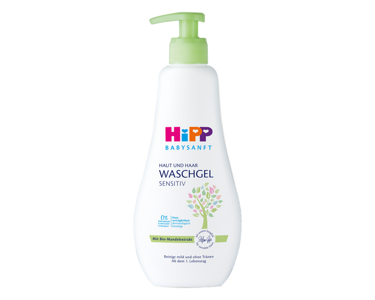 HiPP Body & Hair Wash Value Family Pack – For Sensitive Baby Skin (400ml)