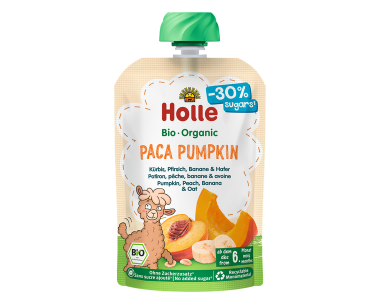 Holle Paca Pumpkin - Organic Veggie Pouches 6+ months (100g)